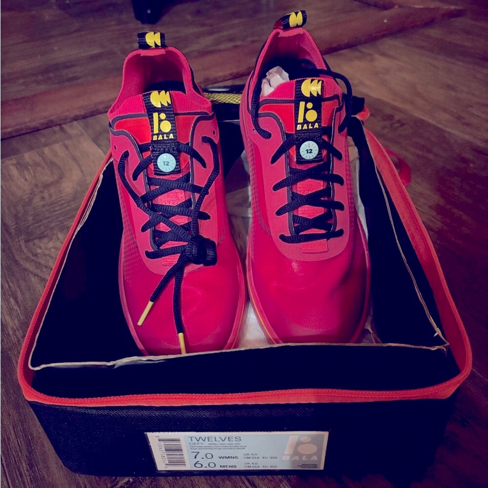 Brand new Bala Twelves hot pink defy sneakers